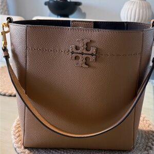 Tory Burch Tan Leather Shoulder Bag